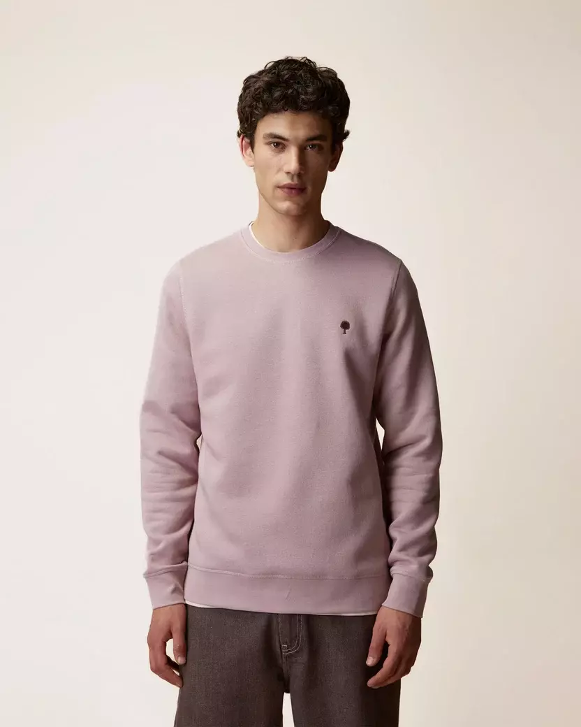 Faguo Donzy Sweatshirt Mauve Herren Pullover Crewneck rosa